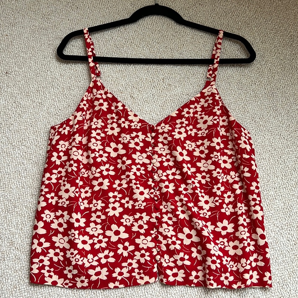Madewell floral tank